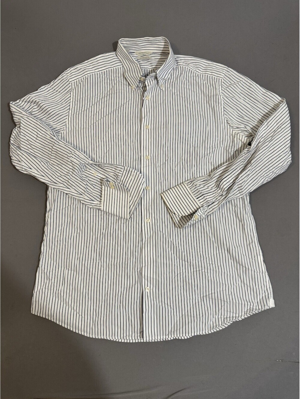 SuitSupply Dress Shirt Striped Extra Slim Fit Egyptian Cotton Men's 43/17